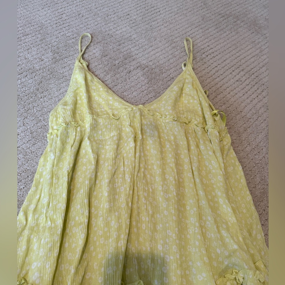 Wild Fable Light yellow Textured Dress